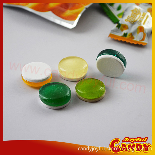 2017 fruity flavor dual layer Sour Sweet Candy